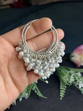 Silver Color Earrings Indian