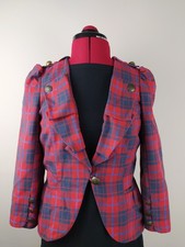 TOPSHOP Red Blue Tartan Punk