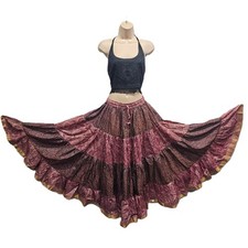 Silk Blend Sari 6/7 Yard Skirt