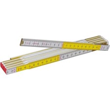 Stabila 600 Series 617 Folding Rule - White/Yellow - 2m 01128