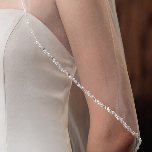 Bridal wedding beads - bridal, veil