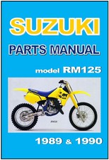 SUZUKI Parts Manual RM125 1989