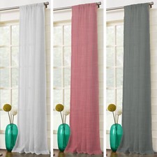 Linen look plain - voile, net