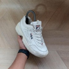 Fila Disruptor Trainer White UK2 Low Kids Sneaker Shoe