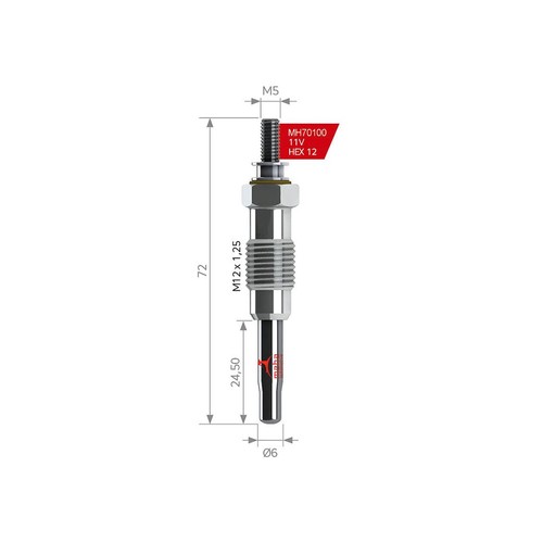 Glow plug for peugeot vauxhall - for,