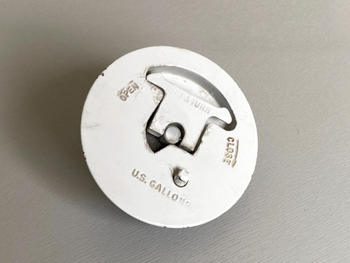 Aircraft white fuel cap - aircraft, #531-?