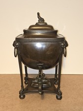 Antique 19th C. English Regency Samovar Coffee Tea Urn Drink Dispenser