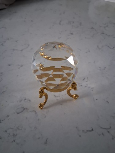 3in tall faceted - tall, crystal