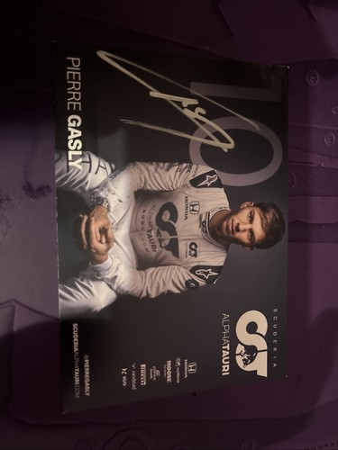 Pierre gasly hand signed - gasly,