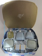 Vintage Gala Heavenly Box of Toiletries Gift Box Perfume, Soap, Talc, Bath Cubes