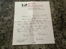 THE BEATLES 1963 SIGNED FAN