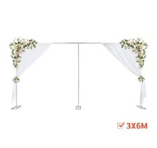 Heavy Duty 6M x 3M Wedding Backdrop Stage Stand Pipe & Drape Kit Curtain Frame
