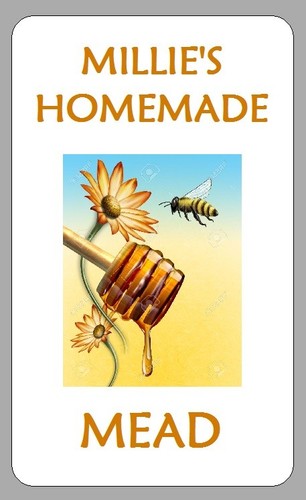 Personalised mead bottle - mead,
