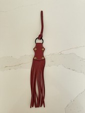 BNWOT Mulberry Tassled Leather Bag Charm In Raspberry