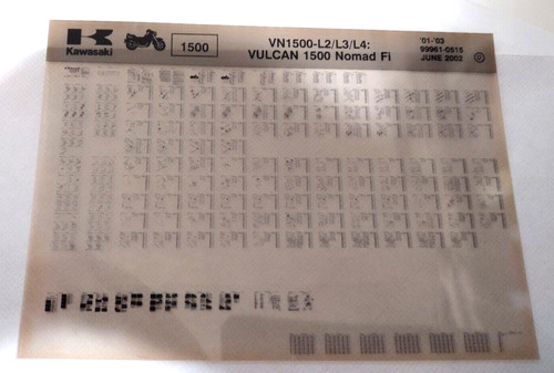 Kawasaki microfiche 99961 0515 - microfiche, 99961-0515