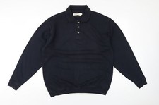 EWM Mens Blue Cotton Pullover