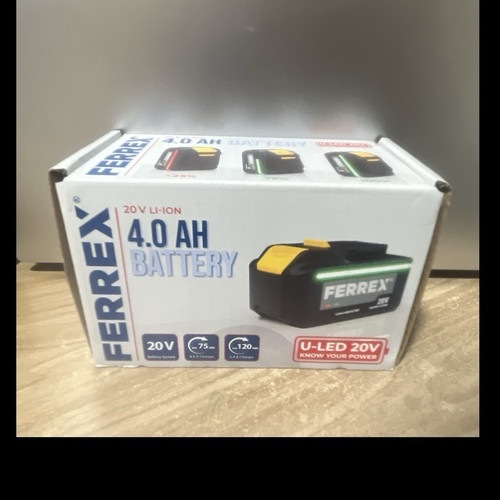 Ferrex 20v 0ah ion power - ferrex,