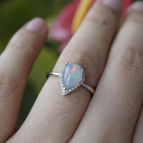 Ethiopian opal ring 18k gold - ethiopian,