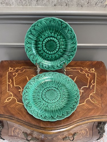 Wedgwood majolica green glaze - majolica,