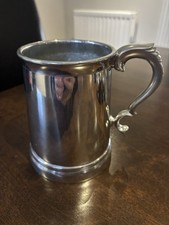 Vintage Glass Bottom Pewter