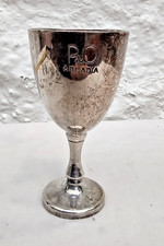 P&O Cruise Line Arcadia Egg Cup Silver Plated Mappin Webb