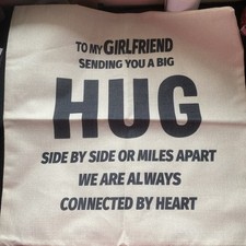 To My Girlfriend Sending You A Big Hug - Cushion Cover ONLY (45 cm x 45 cm)