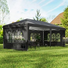 3x6m Garden Pop Up Gazebo Marquee Party Tent Outdoor Patio Shelter Storage Bag