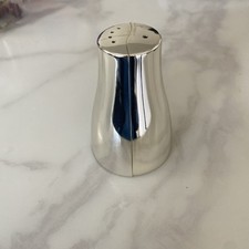 Silver Plated Salt & Pepper Shakers Modern Minimal Design Yin & Yang Set Joyas