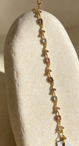 Gold pink crystal vine - pink,