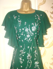 COAST SIZE 12 FLORAL EMBROIDERED EVENING PARTY MAXI DRESS WEDDING GUEST