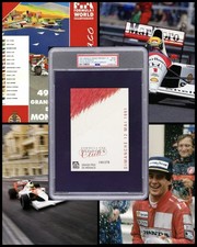 Ayrton Senna 4th Monaco Win Pass PSA 8 - 1991 Monaco Grand Prix