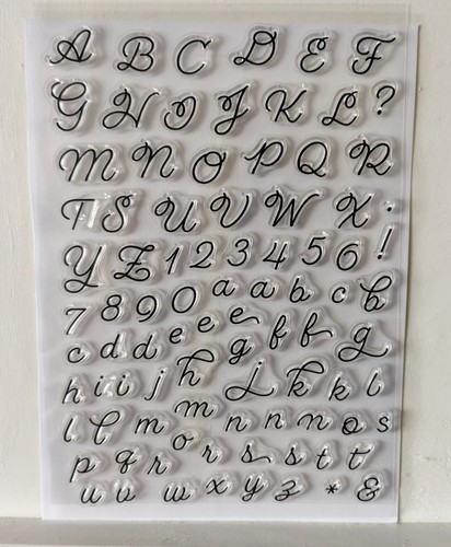 Alphabet stamp set in a - alphabet,