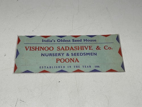 Vintage vishnoo sadashive co - sadashive, &