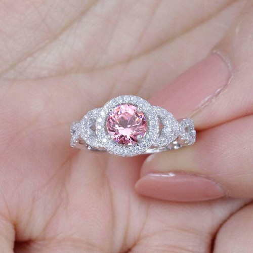 0ct round pink simulate - 2.0ct,