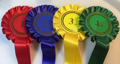 Rosettes set 1st 4th - rosettes, 1st-4th.
