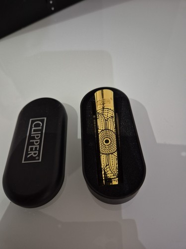 Metal clipper lighter with tin - metal,