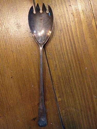 Silver serving fork - serving,