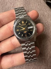 Vintage Citizen Automatic 21 Black Dial Jewels DayDate Made In Japan 619164