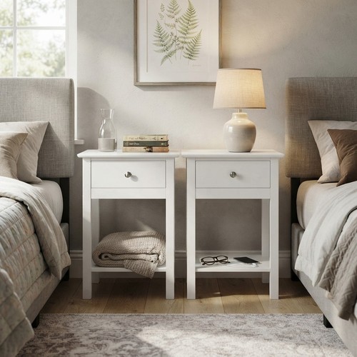 Space saving white - white, end
