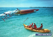 Picture Postcard__SPEEDBOAT, AND BANANA BOAT, ZEKER DELTA LLOYD [BOOMERANG]