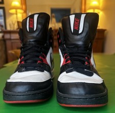 NIKE AIR FLIGHT PHENOM TRAINERS, SIZE 8.5 UK. Black / Red / White, 2011