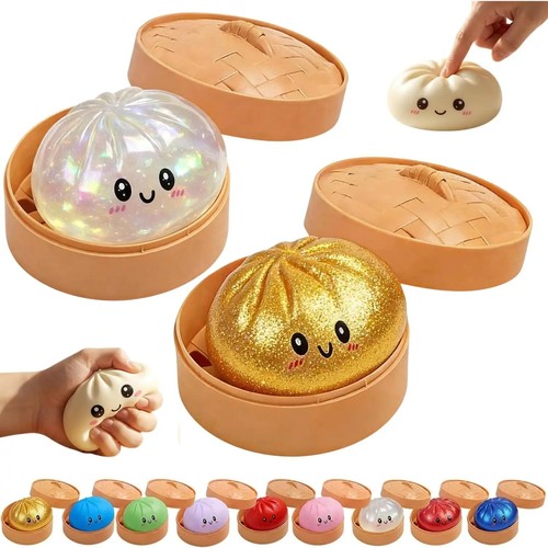 Squishy dumpling glitter toy - squishy,