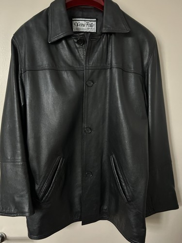 Men black italian leather - italian,