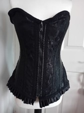 Petra zip overbust black