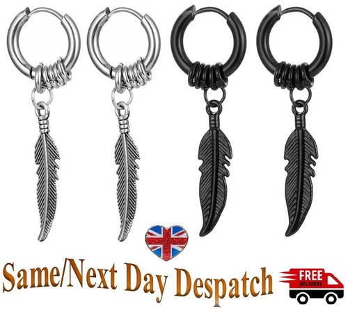 Vintage punk feather pendant - vintage,