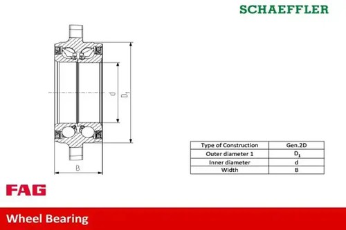 Wheel bearing 713 6679 - 20, fag