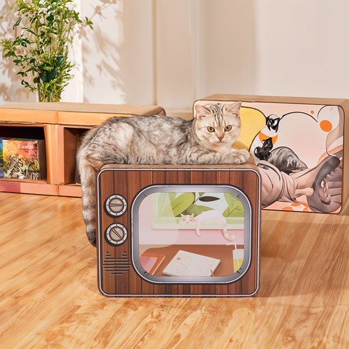 Shape cat house - shape,