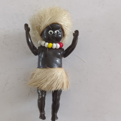 African carved figure doll - carved,