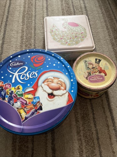 Old collectable tins cadburys - old,