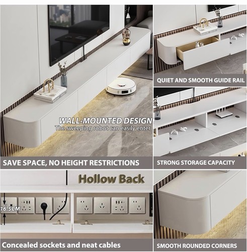 Modern floating unit home - tv,